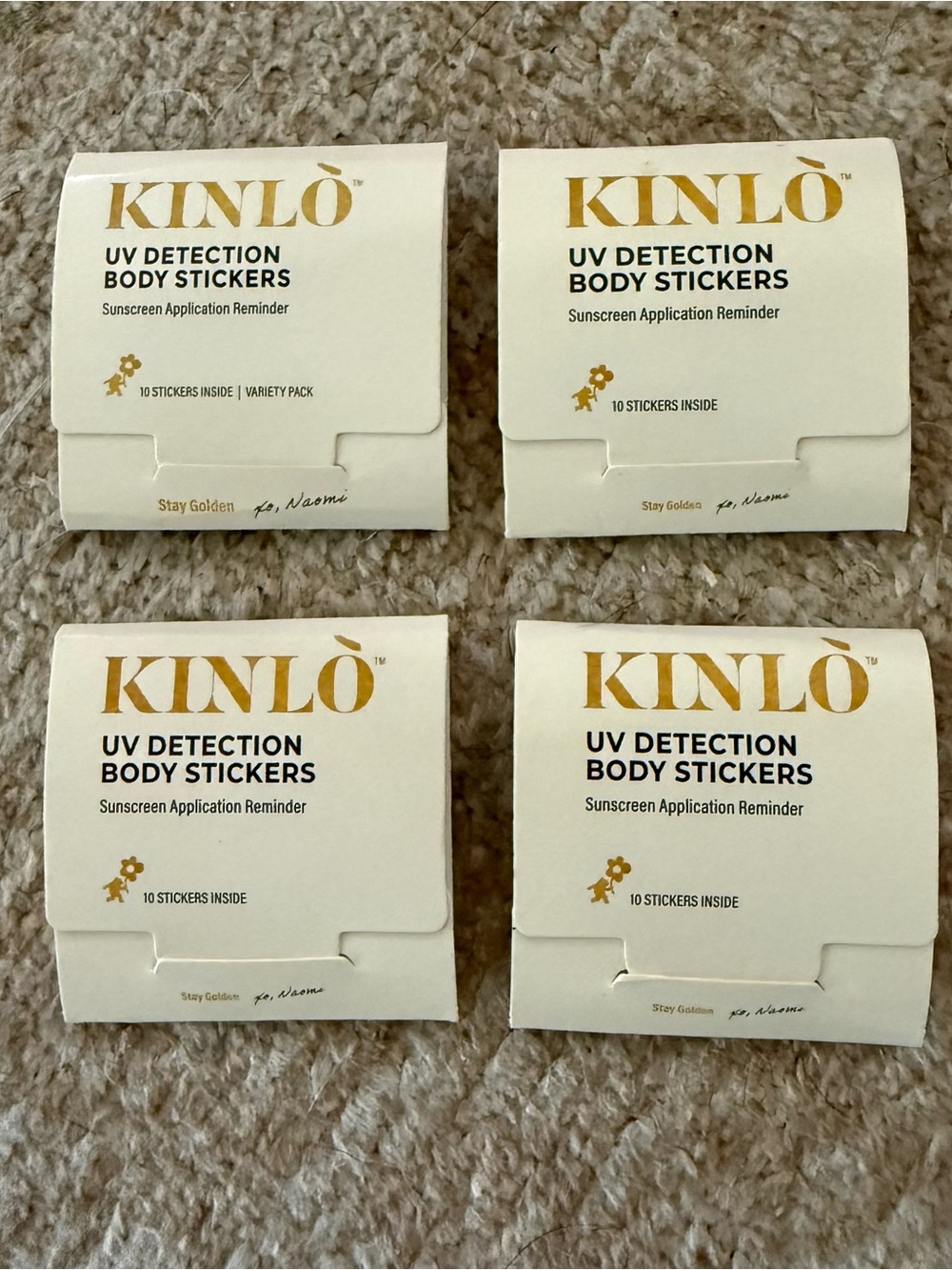 Kinlo UV Detection Body Stickers Sunscreen Application Reminder - 38 Total